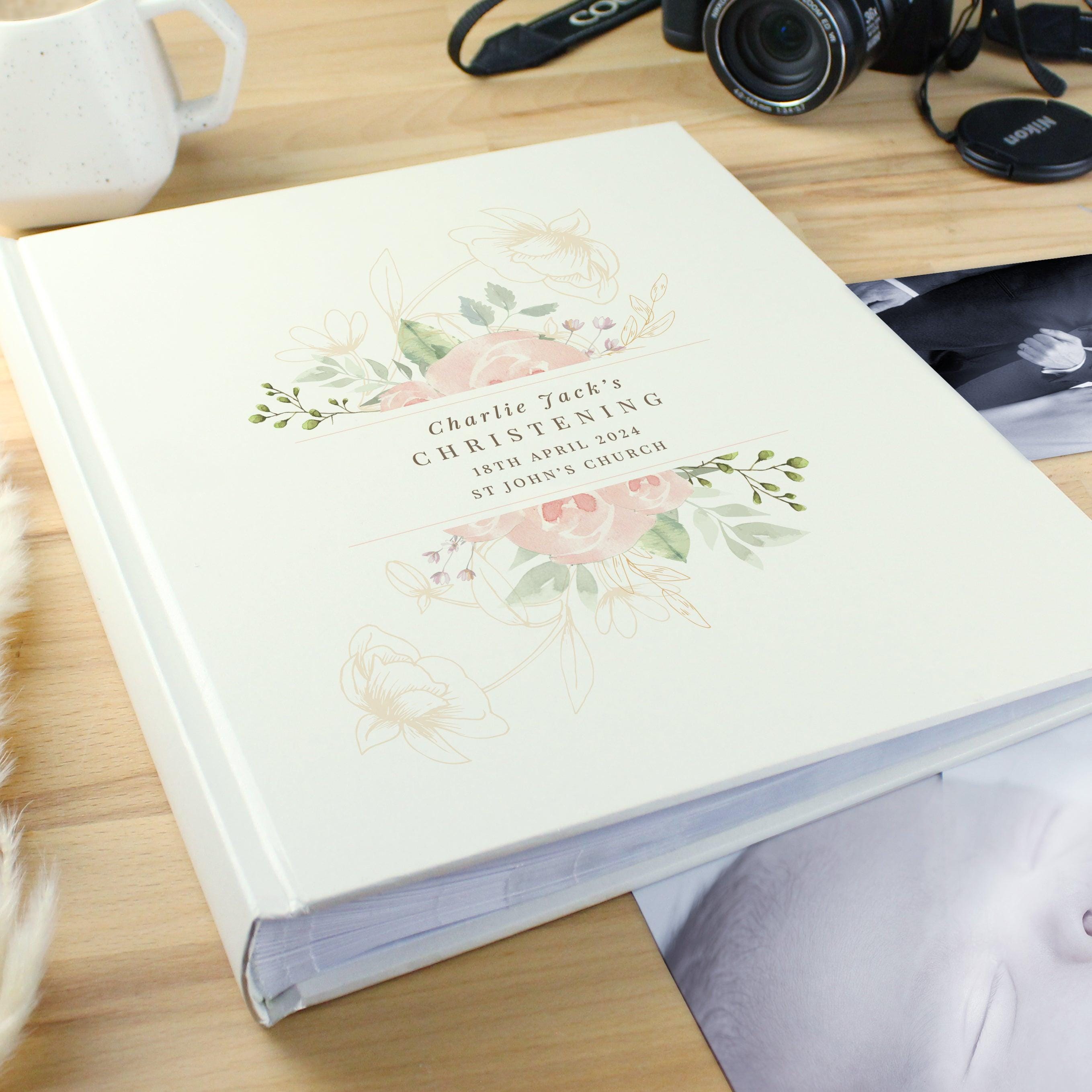 Personalised Floral Traditional Photo Album - Inspired Creative Gifts