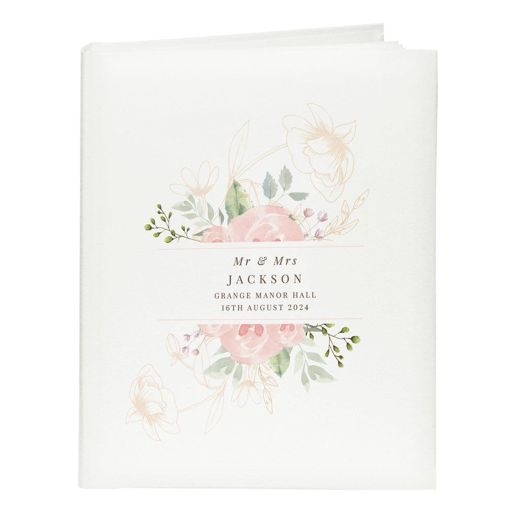 Personalised Floral Traditional Photo Album - Inspired Creative Gifts