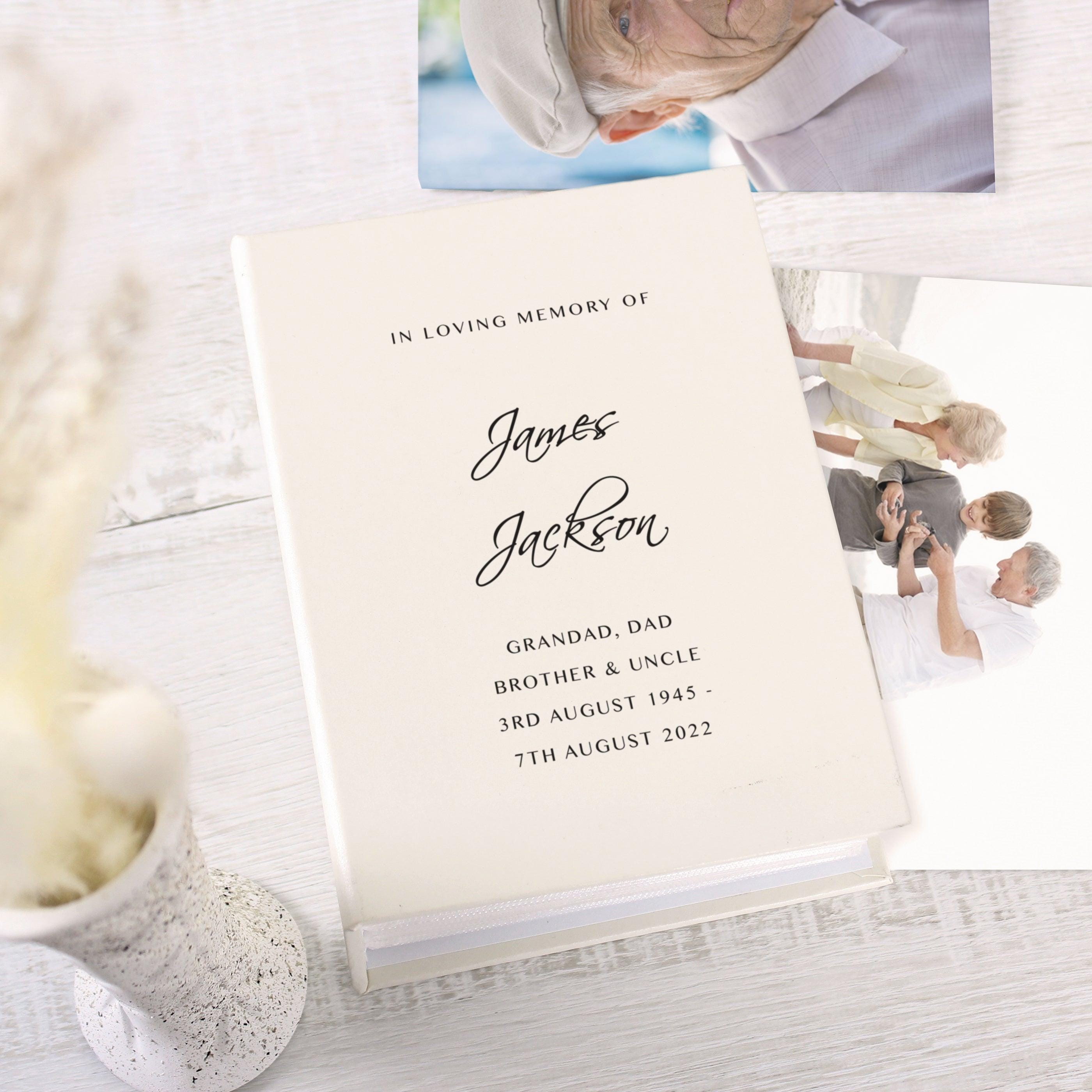 Personalised Free Text 6x4 Photo Album with Sleeves - Inspired Creative Gifts
