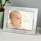 Personalised Silver Plated 6x4 Landscape Photo Frame - Inspired Creative Gifts