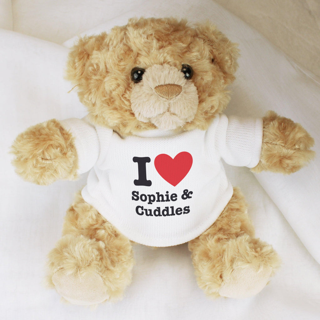 Personalised I Love... Teddy Bear - Inspired Creative Gifts