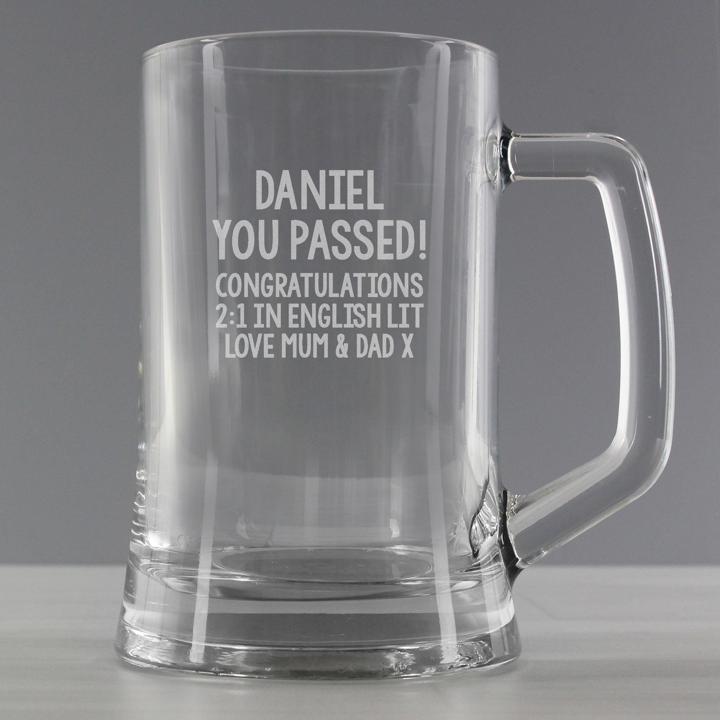 Personalised Free Text Pint Stern Tankard - Inspired Creative Gifts