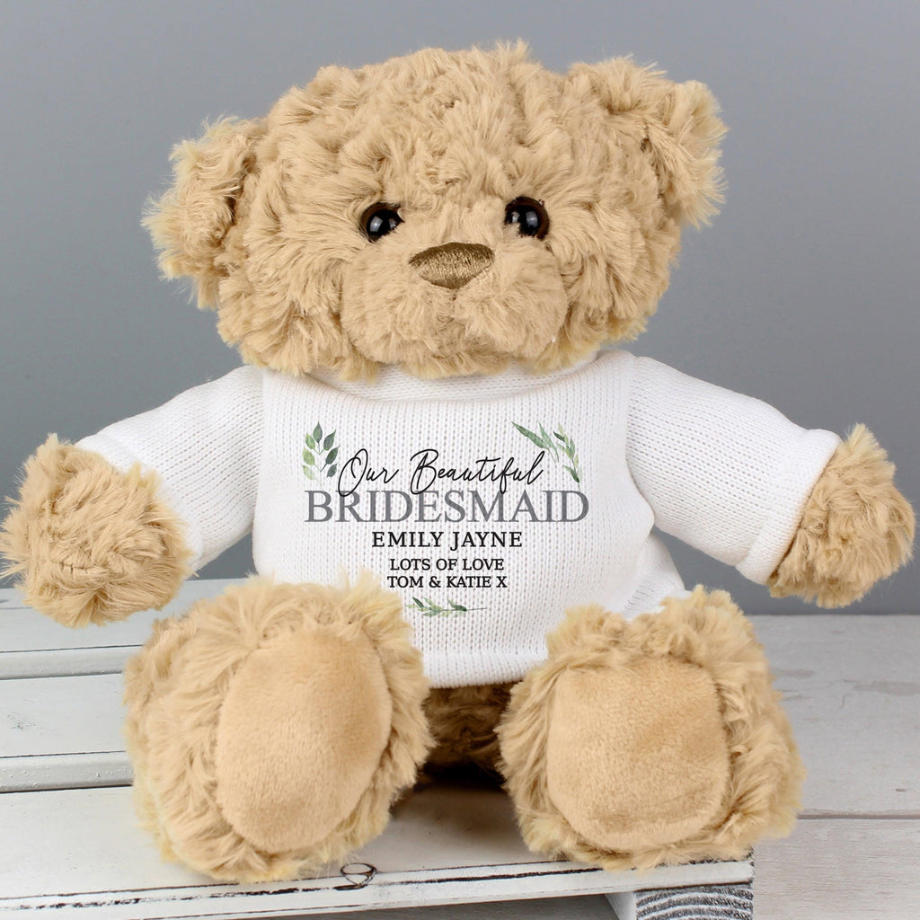Personalised Botanical Teddy Bear - Inspired Creative Gifts