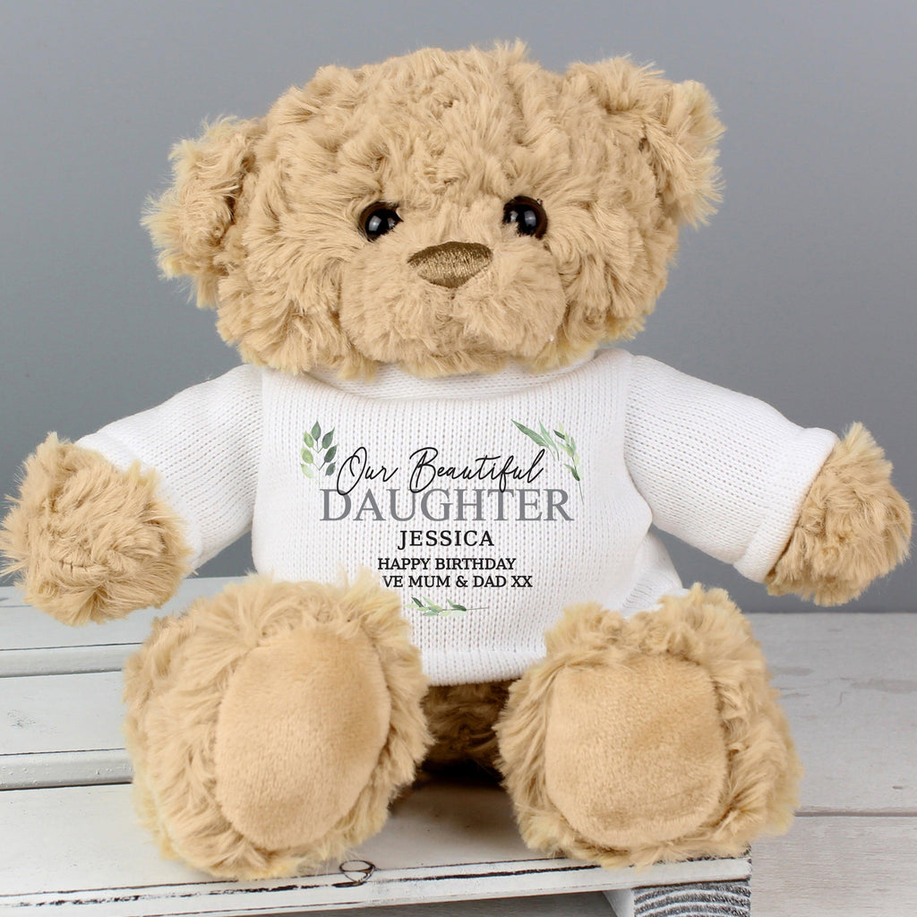 Personalised Botanical Teddy Bear - Inspired Creative Gifts