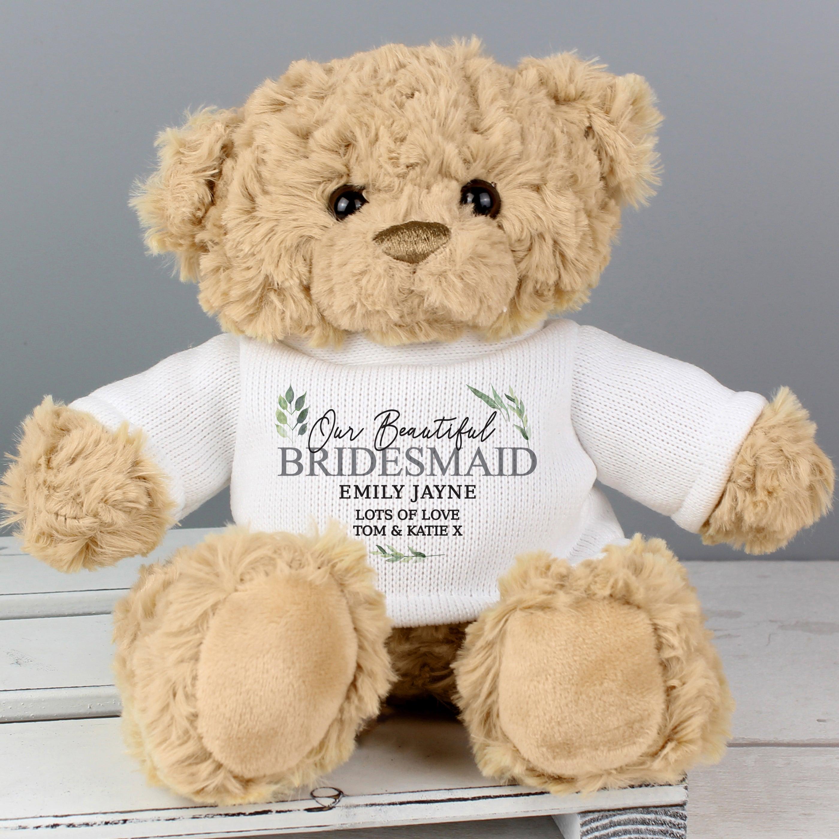 Personalised Botanical Teddy Bear - Inspired Creative Gifts
