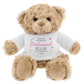 Personalised Girls Free Text Teddy Bear - Inspired Creative Gifts