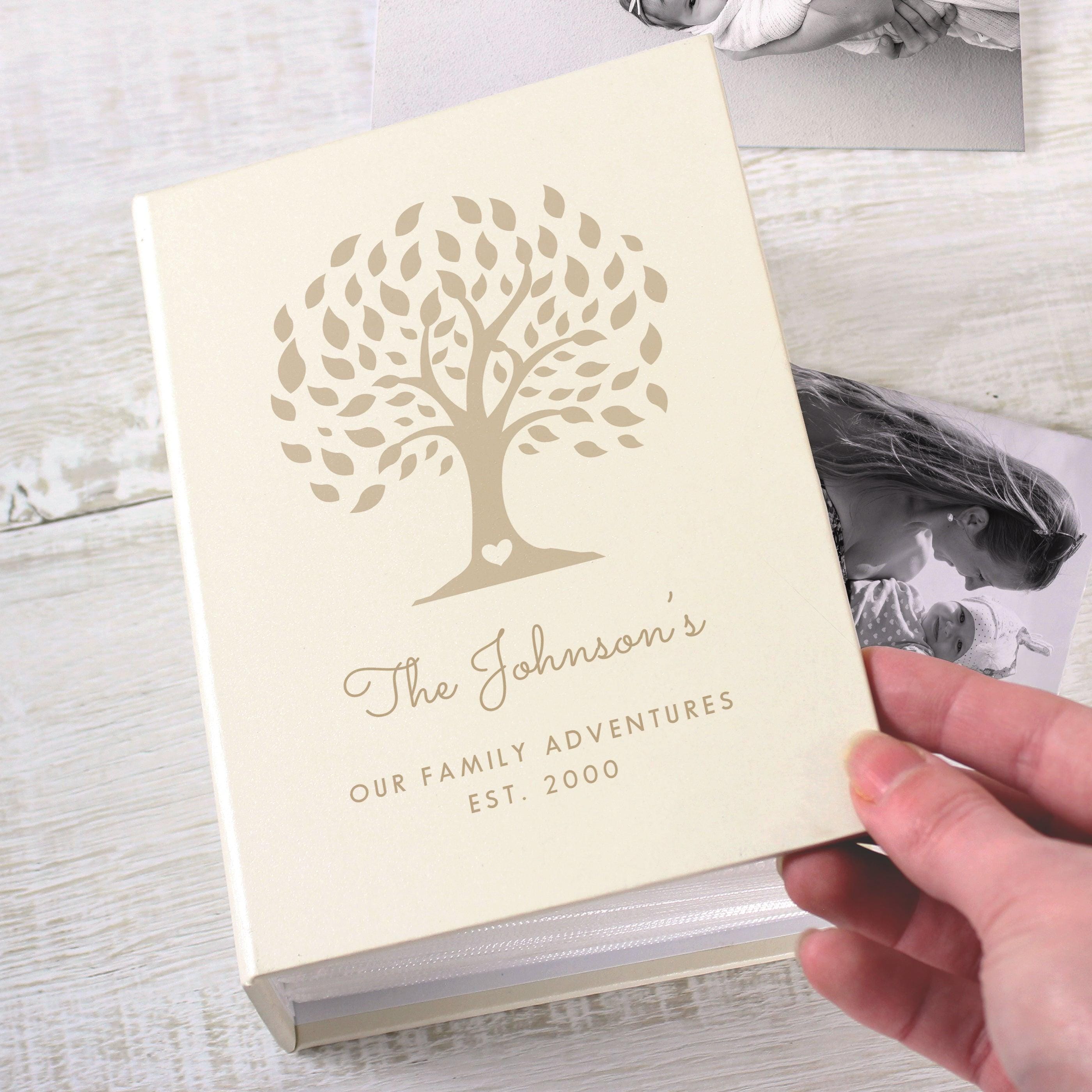 Personalised Family Tree 6x4 Photo Album with Sleeves - Inspired Creative Gifts