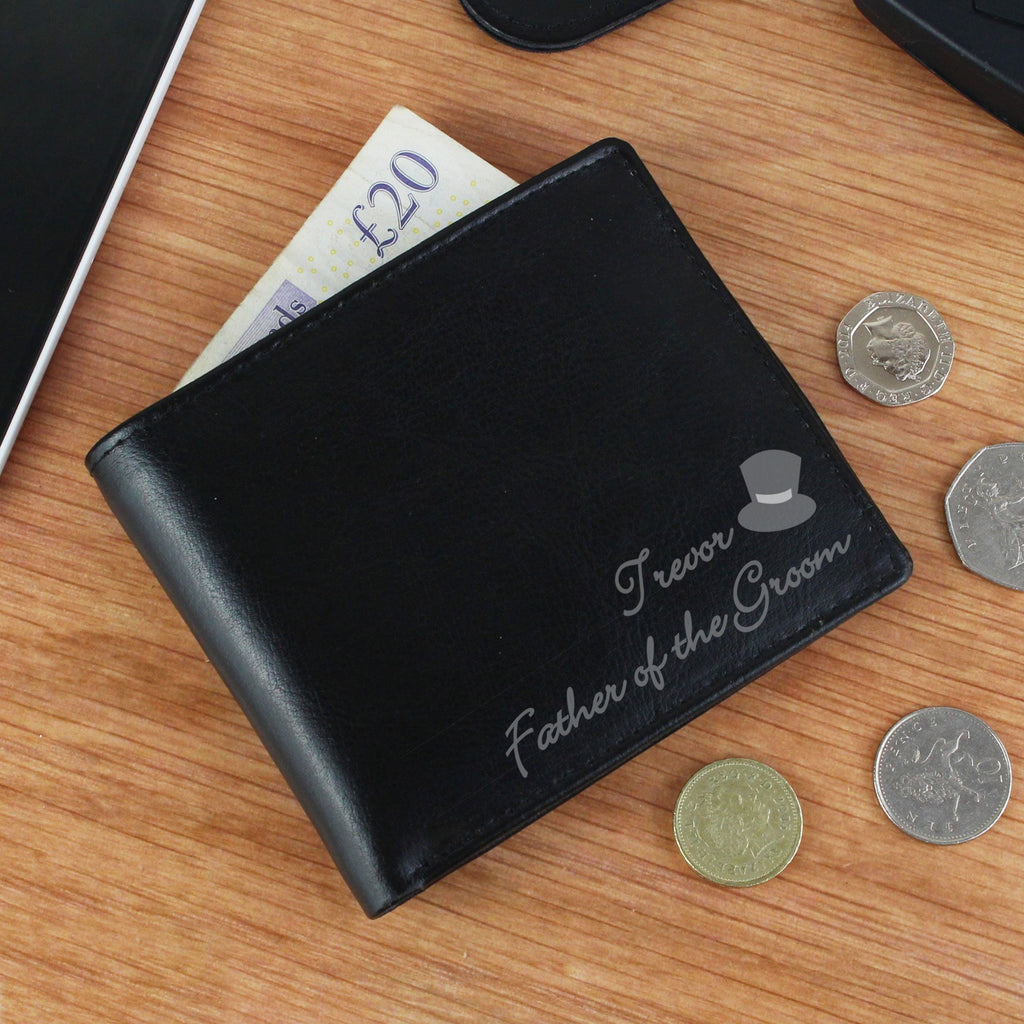 Personalised Top Hat Leather Wallet - Inspired Creative Gifts
