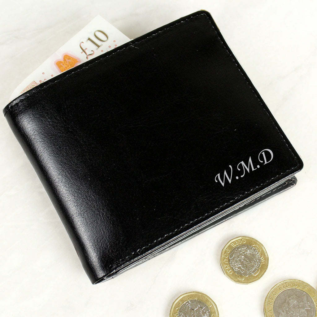 Personalised Script Font Leather Wallet - Inspired Creative Gifts