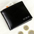 Personalised Script Font Leather Wallet - Inspired Creative Gifts