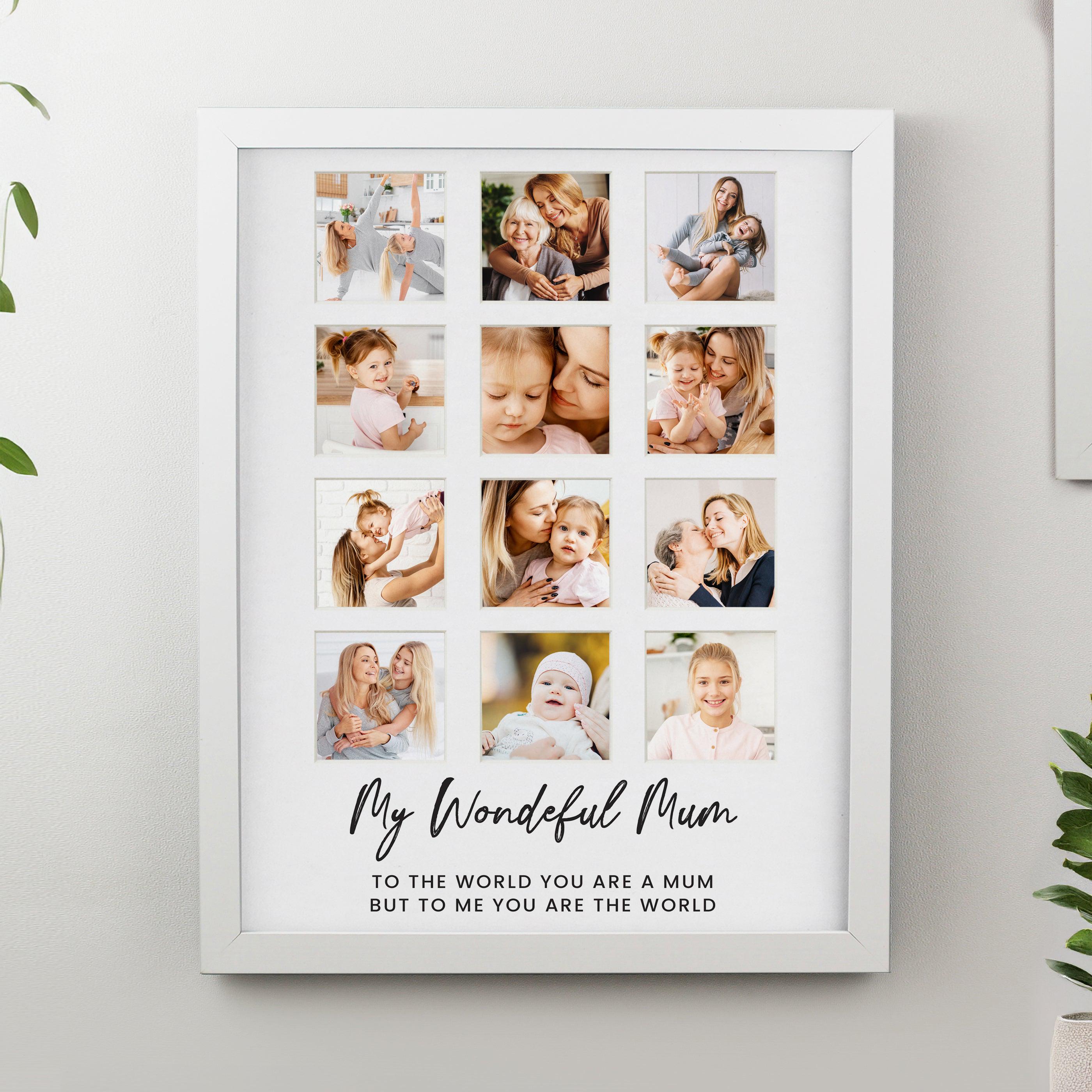 Personalised White Multi Photo Frame - Inspired Creative Gifts