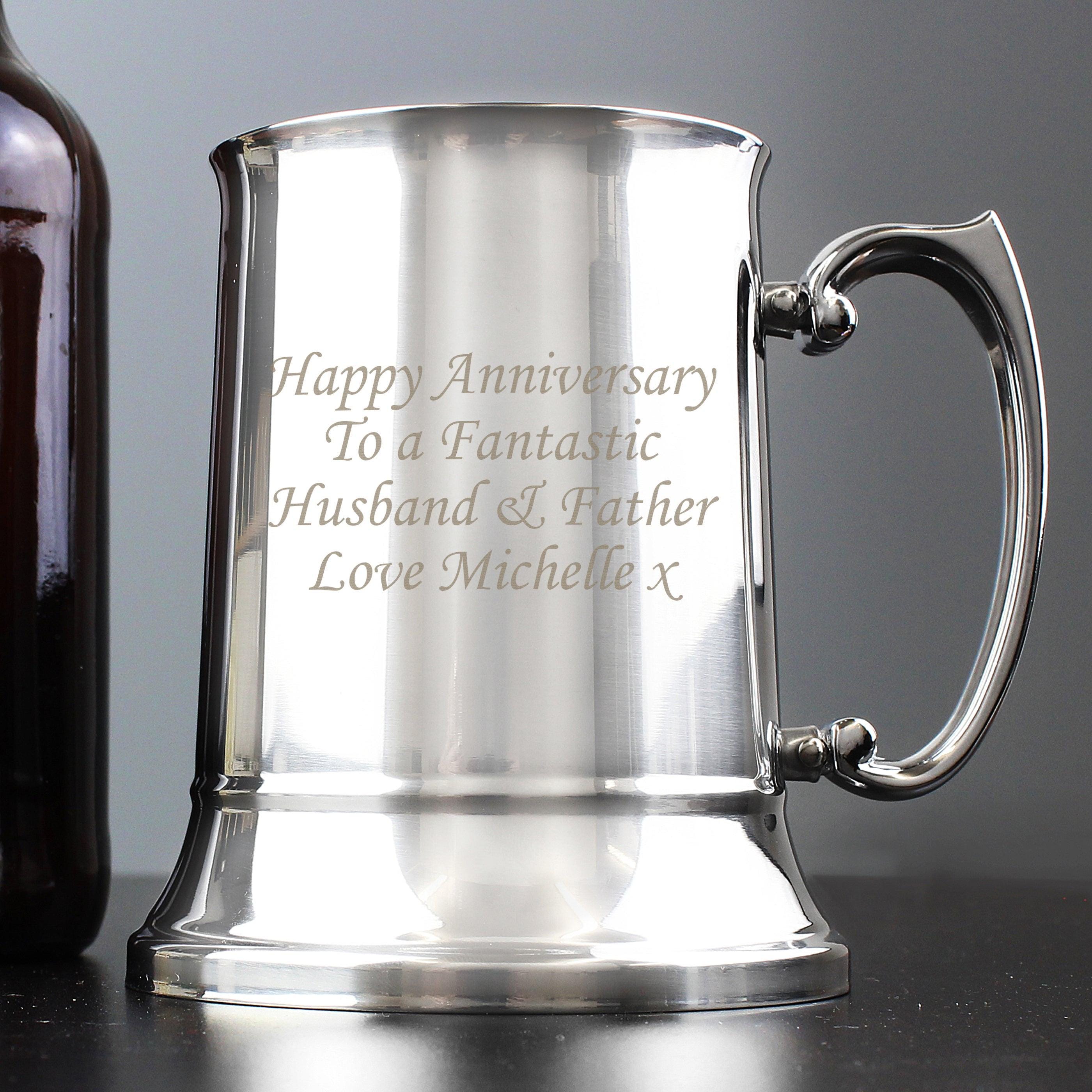Personalised Stainless Steel Tankard - Inspired Creative Gifts