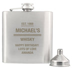 Personalised Message Stainless Steel Hip Flask - Inspired Creative Gifts