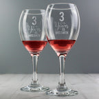 Personalised Years As... Wine Glass Set - Inspired Creative Gifts