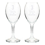 Personalised Years As... Wine Glass Set - Inspired Creative Gifts