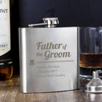 Personalised Father of the Groom Hip Flask - Inspired Creative Gifts