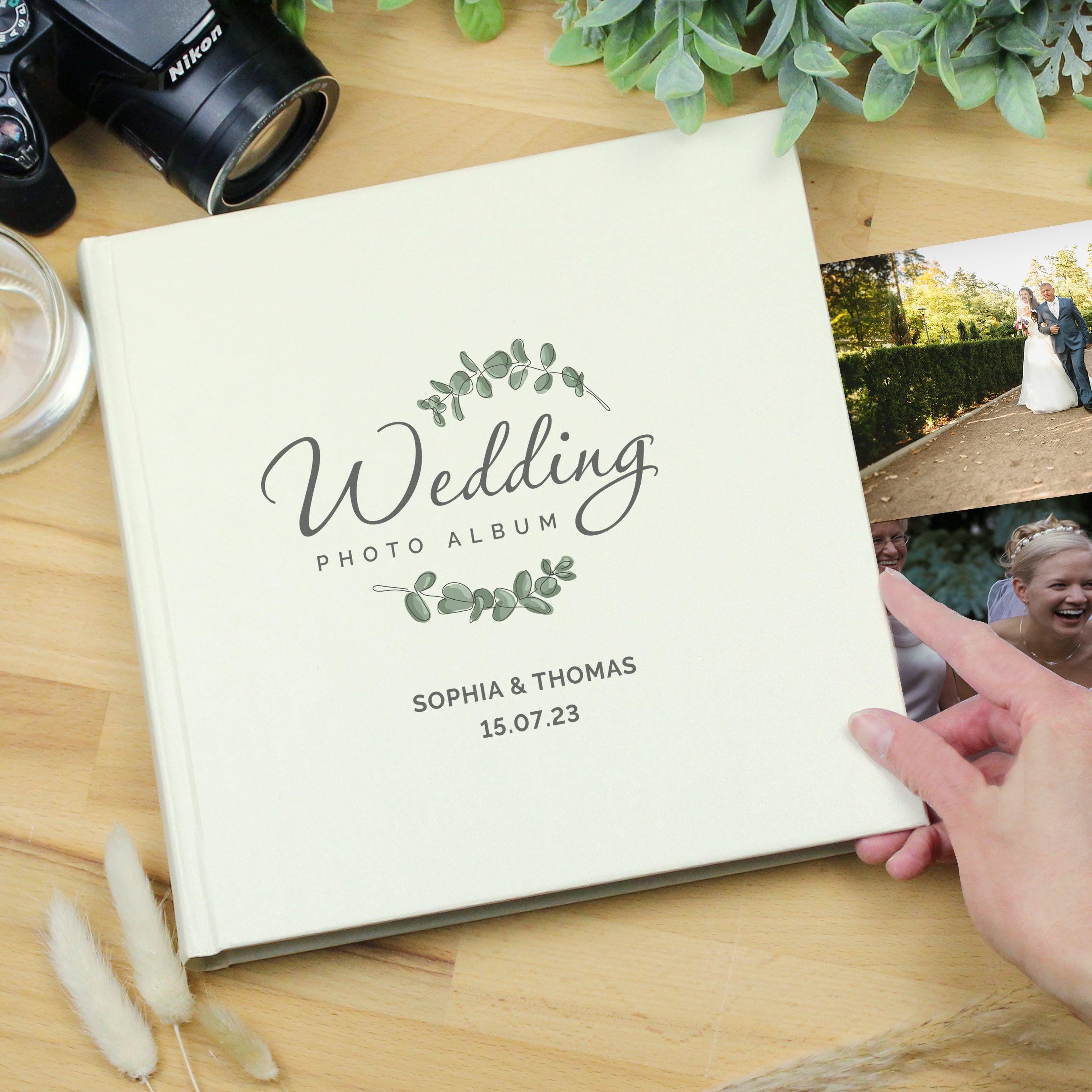 Personalised Wedding Square Photo Album - Inspired Creative Gifts