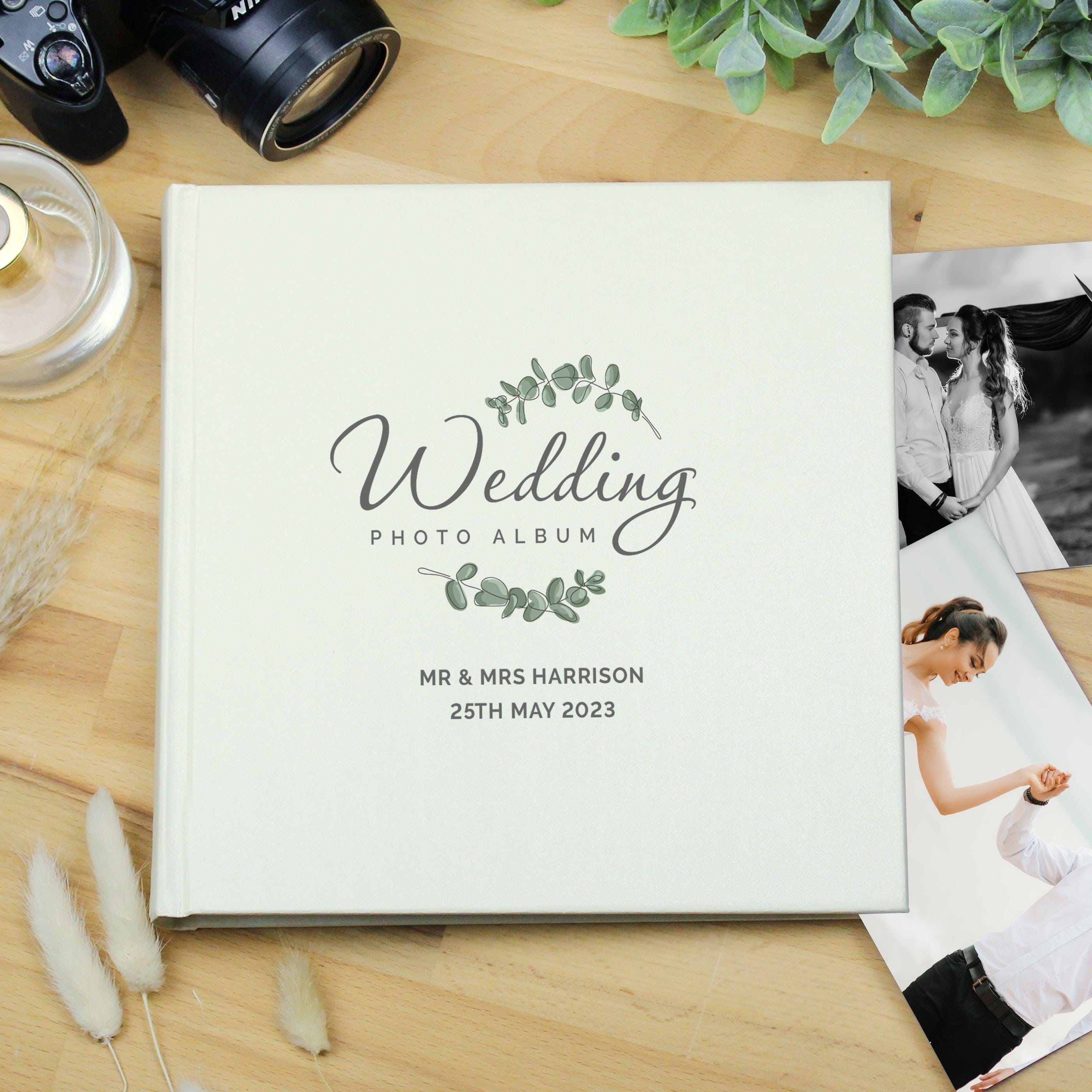 Personalised Wedding Square Photo Album - Inspired Creative Gifts