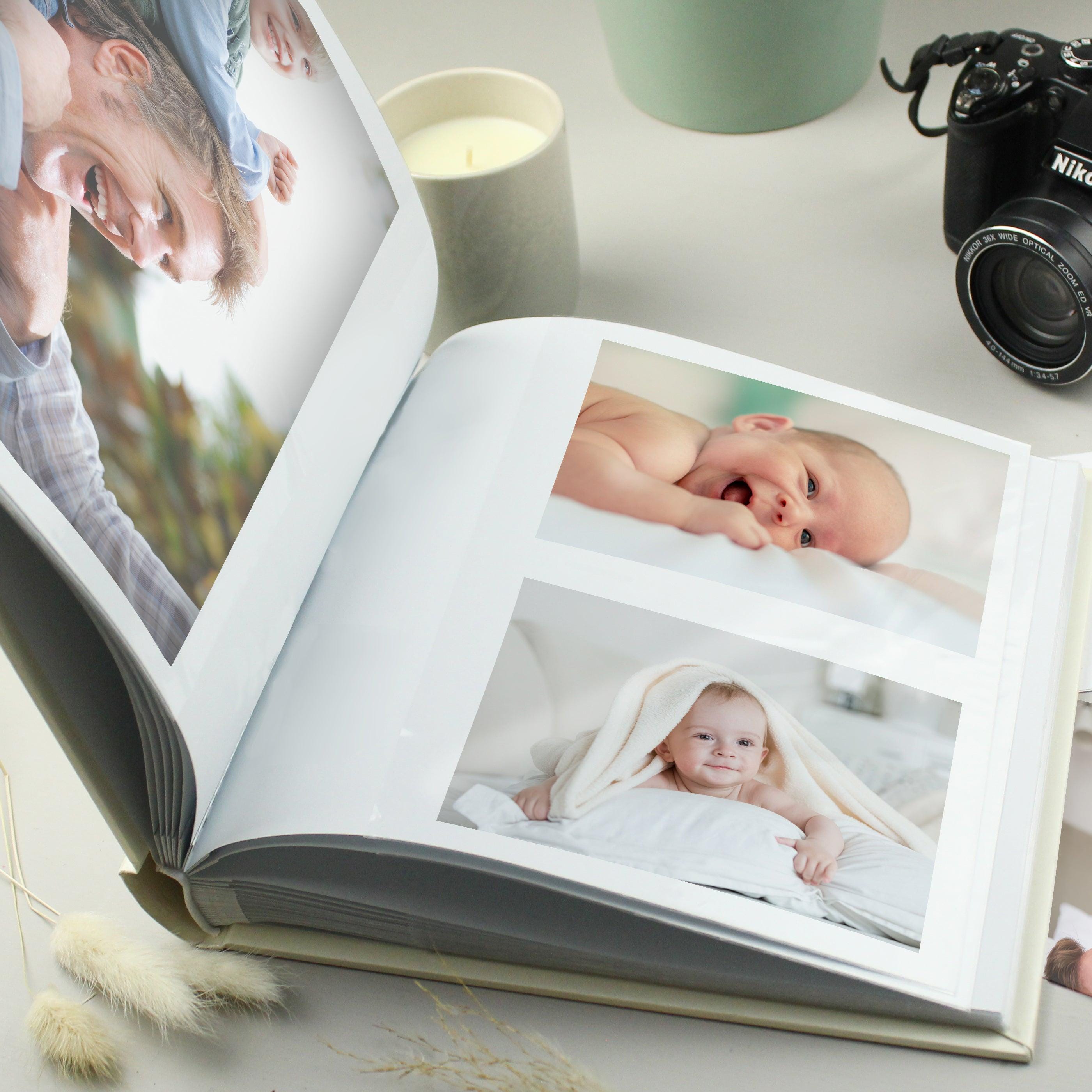 Personalised Floral Wreath Square Photo Album - Inspired Creative Gifts