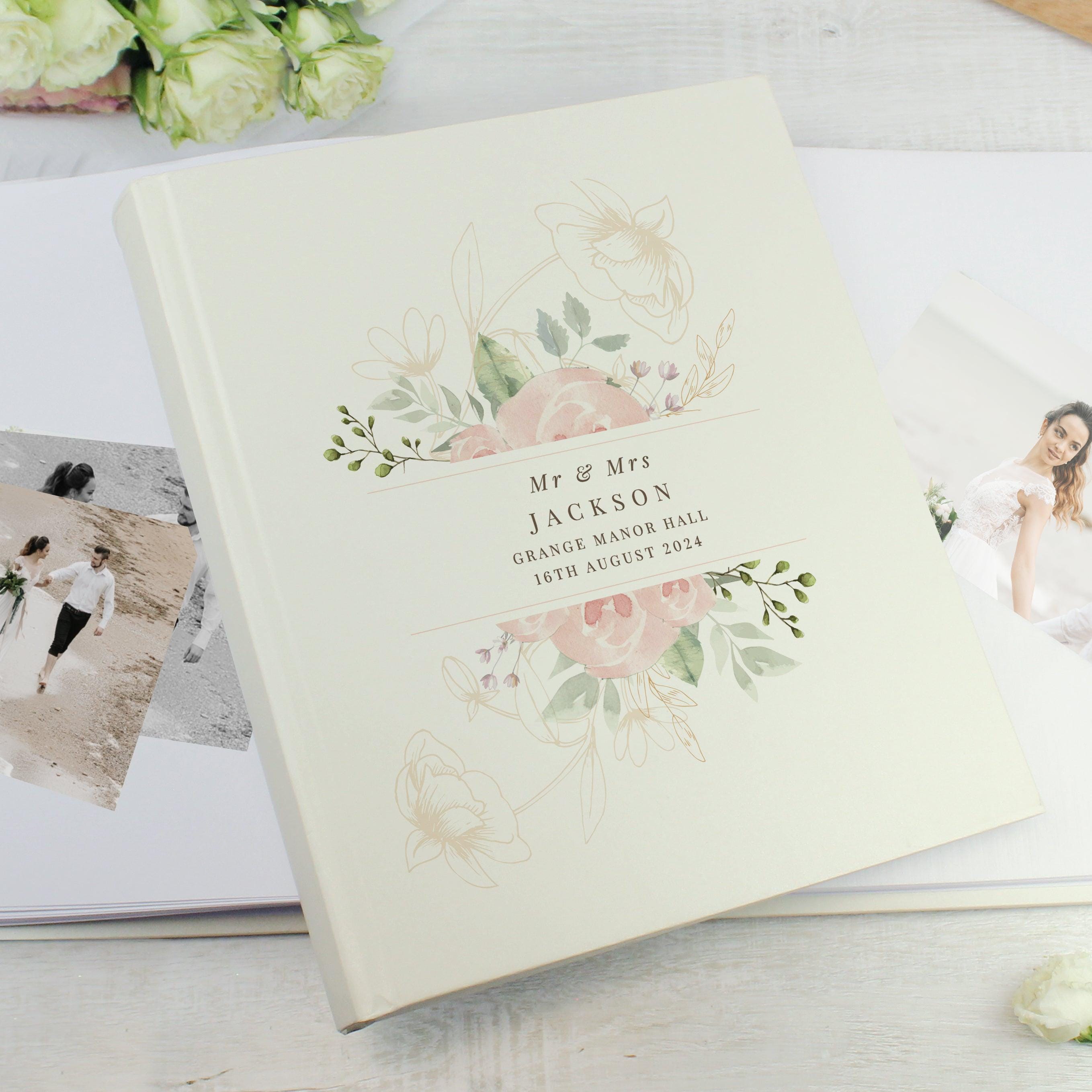 Personalised Floral Traditional Photo Album - Inspired Creative Gifts