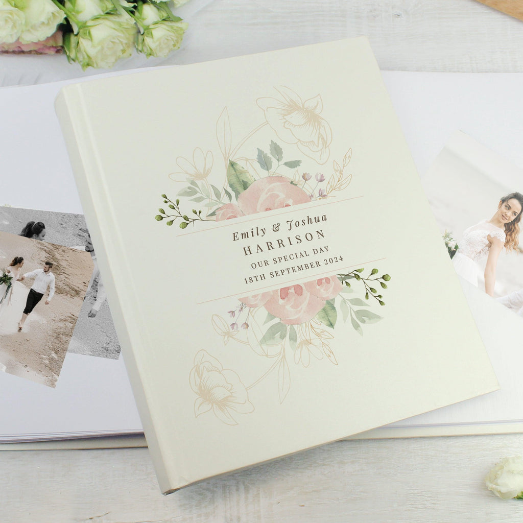 Personalised Floral Traditional Photo Album - Inspired Creative Gifts