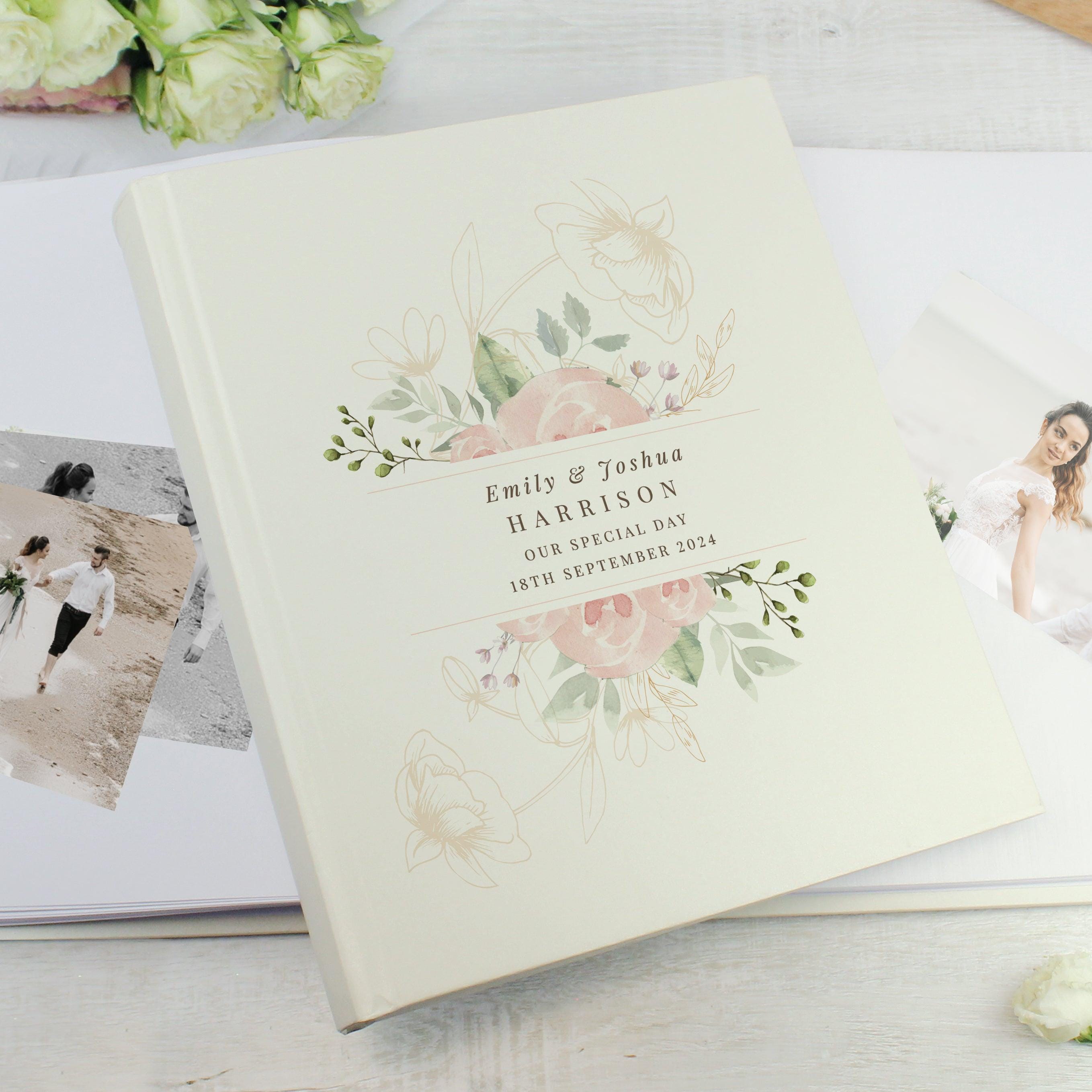 Personalised Floral Traditional Photo Album - Inspired Creative Gifts