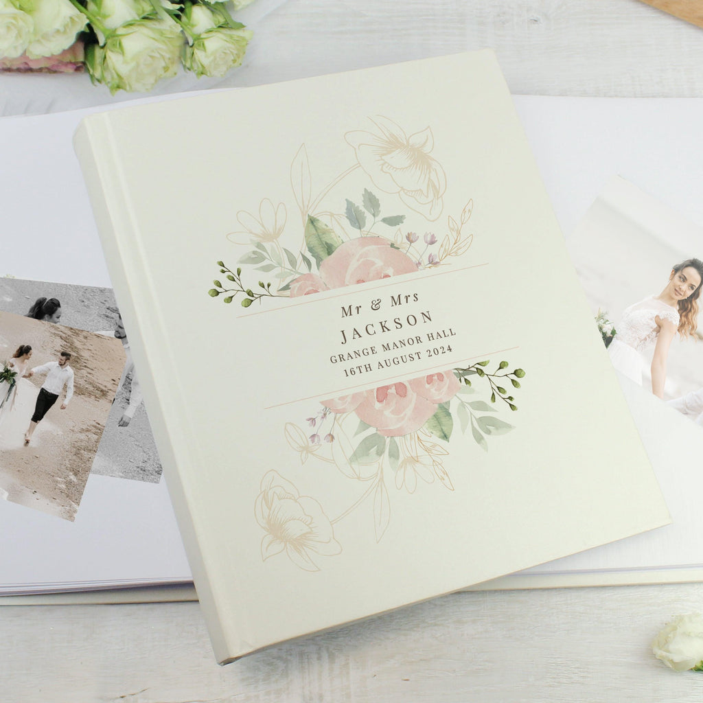 Personalised Floral Traditional Photo Album - Inspired Creative Gifts