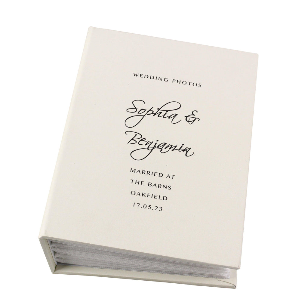 Personalised Free Text 6x4 Photo Album with Sleeves - Inspired Creative Gifts