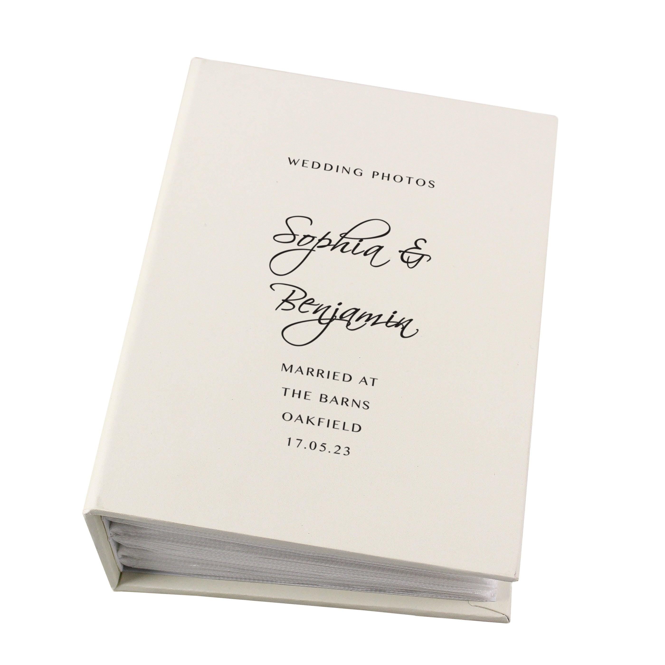 Personalised Free Text 6x4 Photo Album with Sleeves - Inspired Creative Gifts