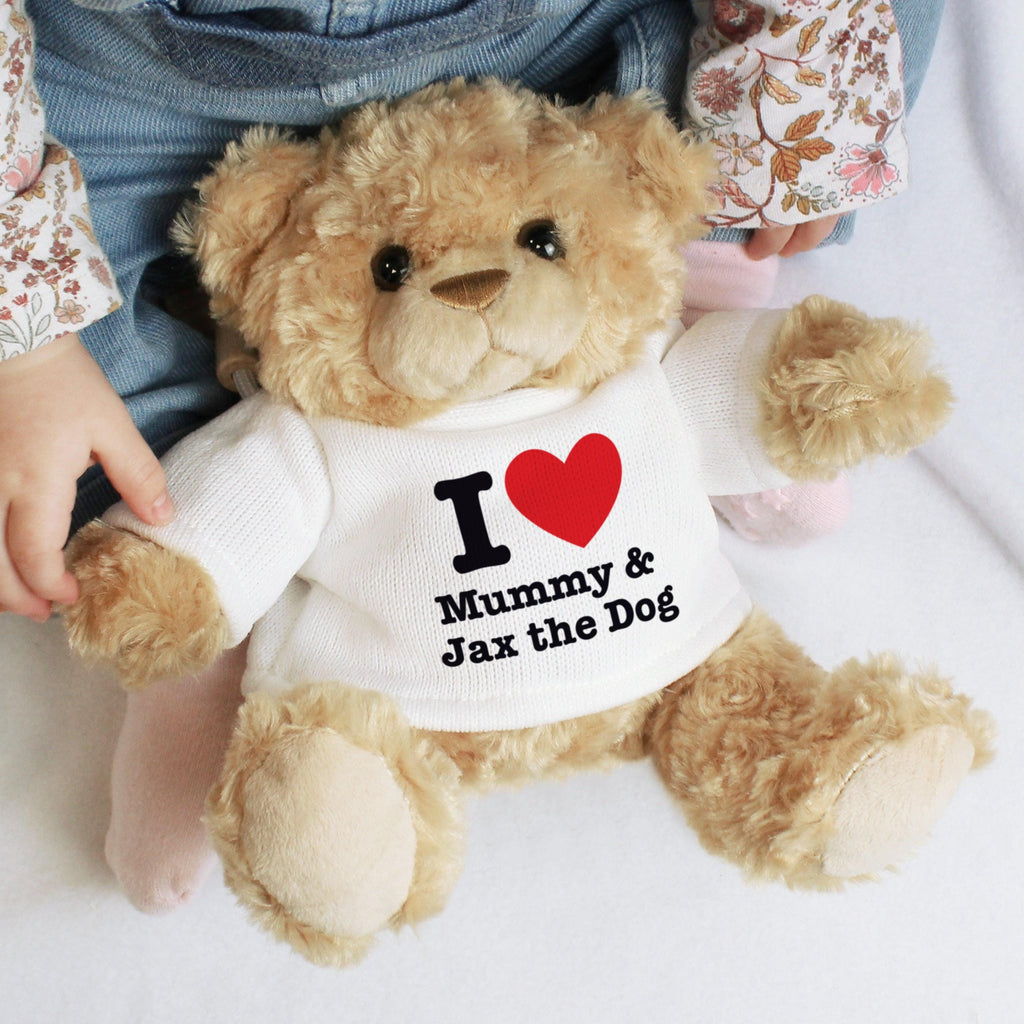 Personalised I Love... Teddy Bear - Inspired Creative Gifts