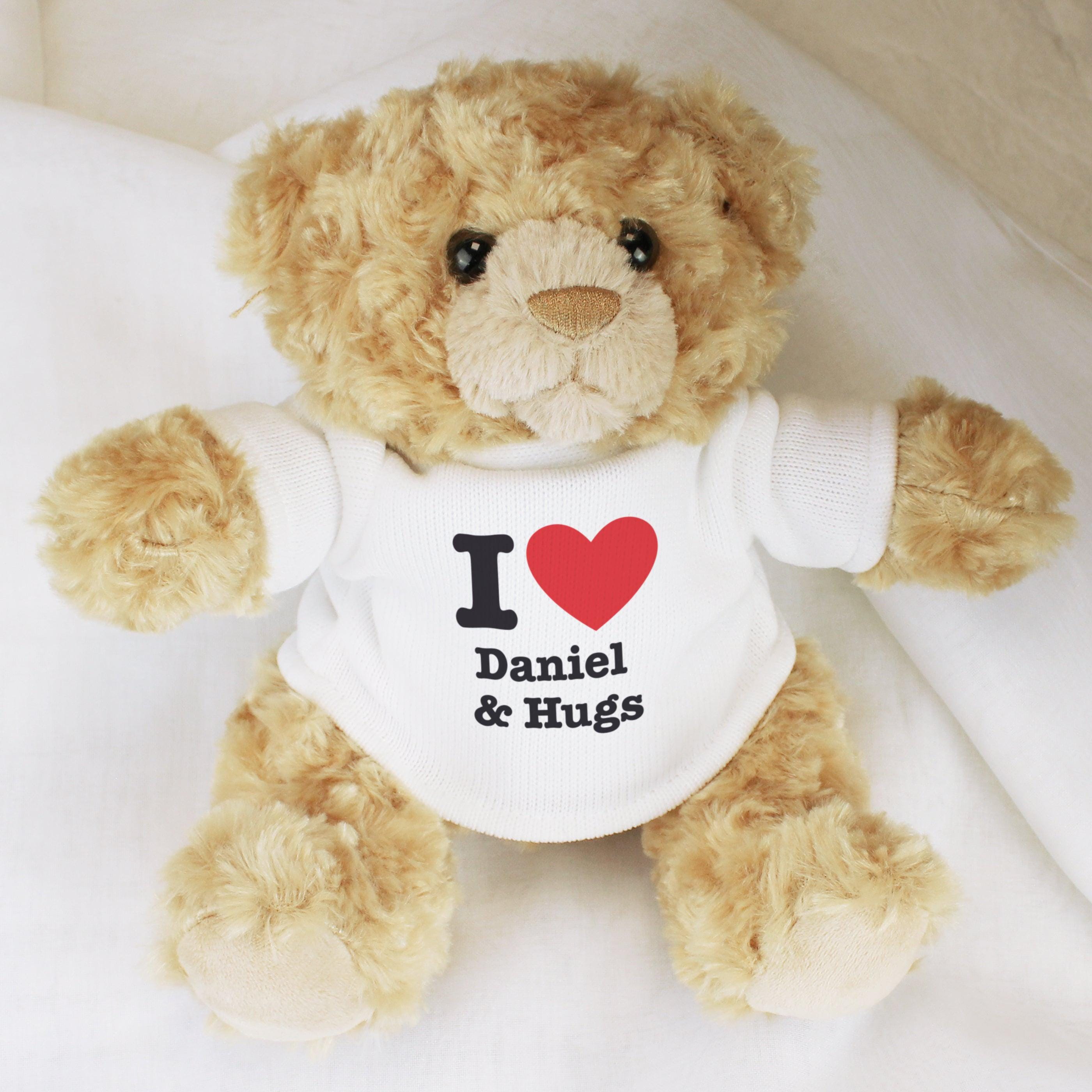 Personalised I Love... Teddy Bear - Inspired Creative Gifts