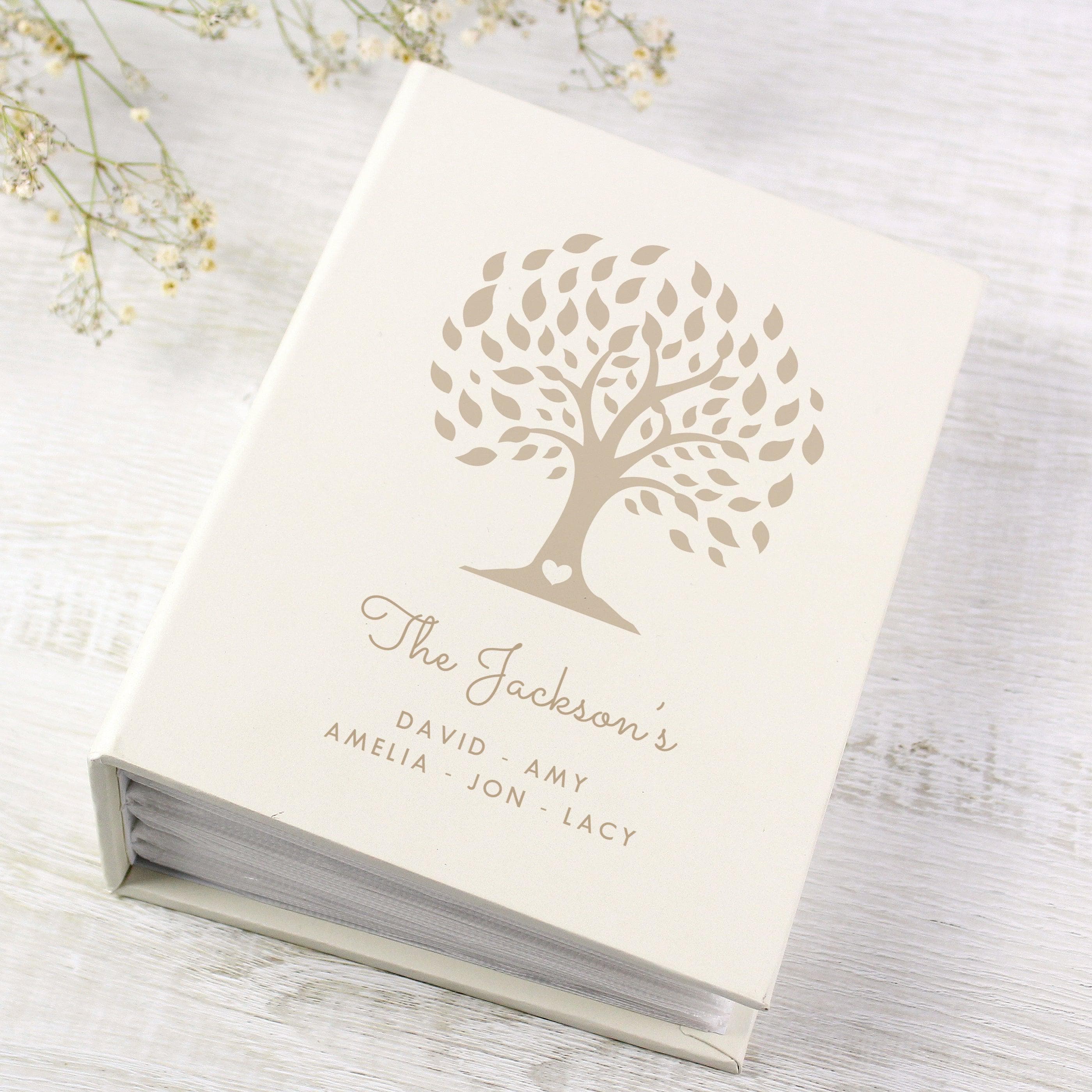 Personalised Family Tree 6x4 Photo Album with Sleeves - Inspired Creative Gifts