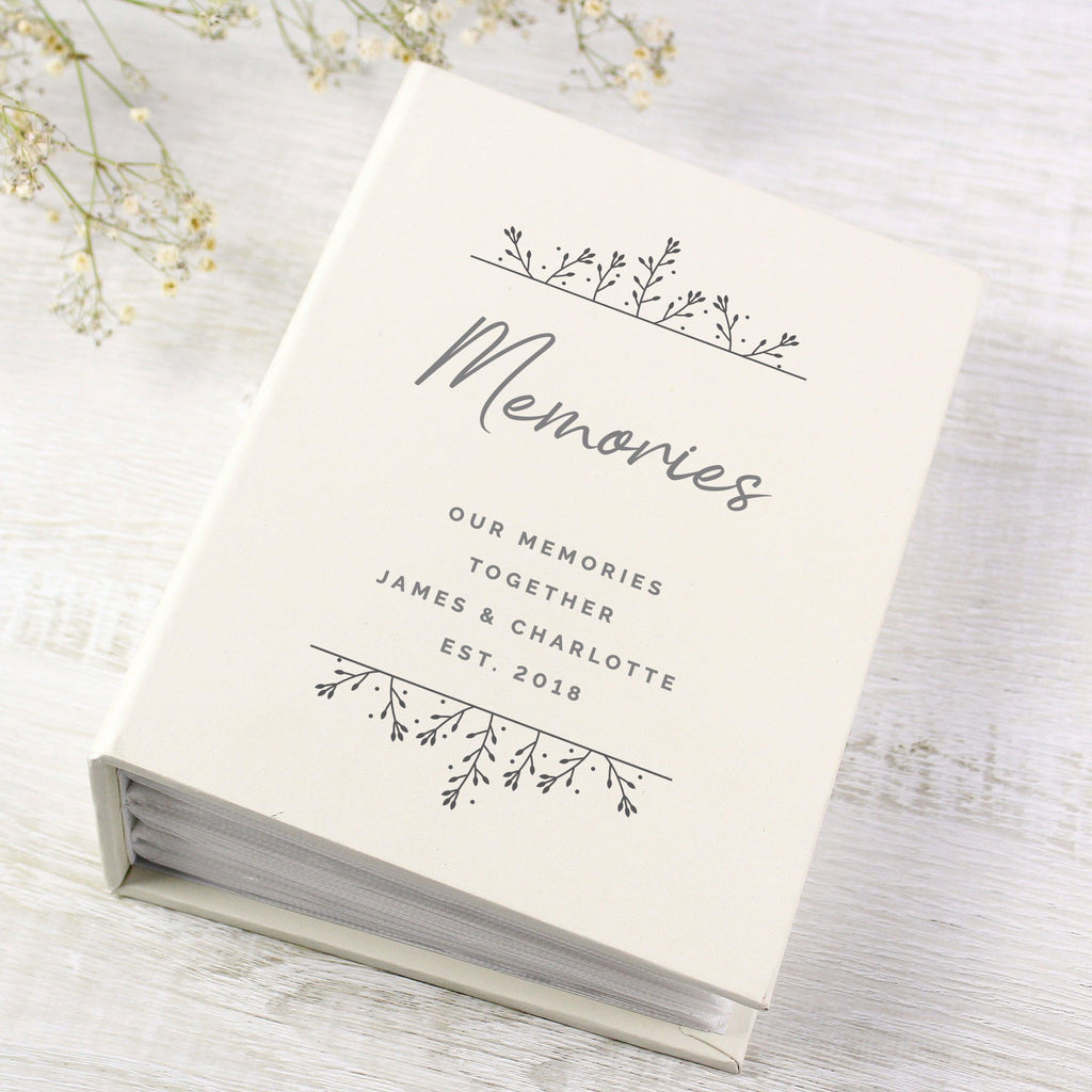 Personalised Floral 6x4 Photo Album with Sleeves - Inspired Creative Gifts
