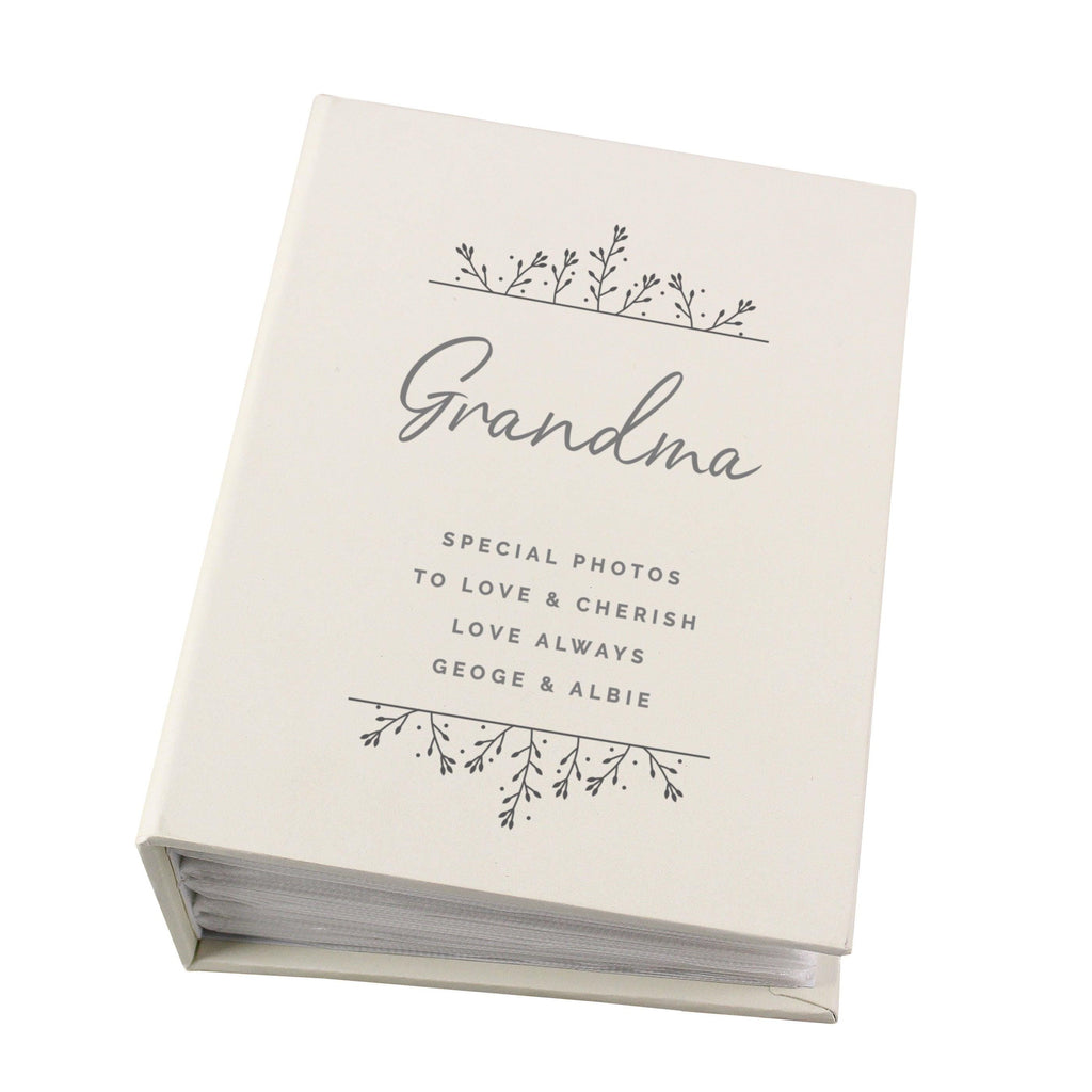 Personalised Floral 6x4 Photo Album with Sleeves - Inspired Creative Gifts