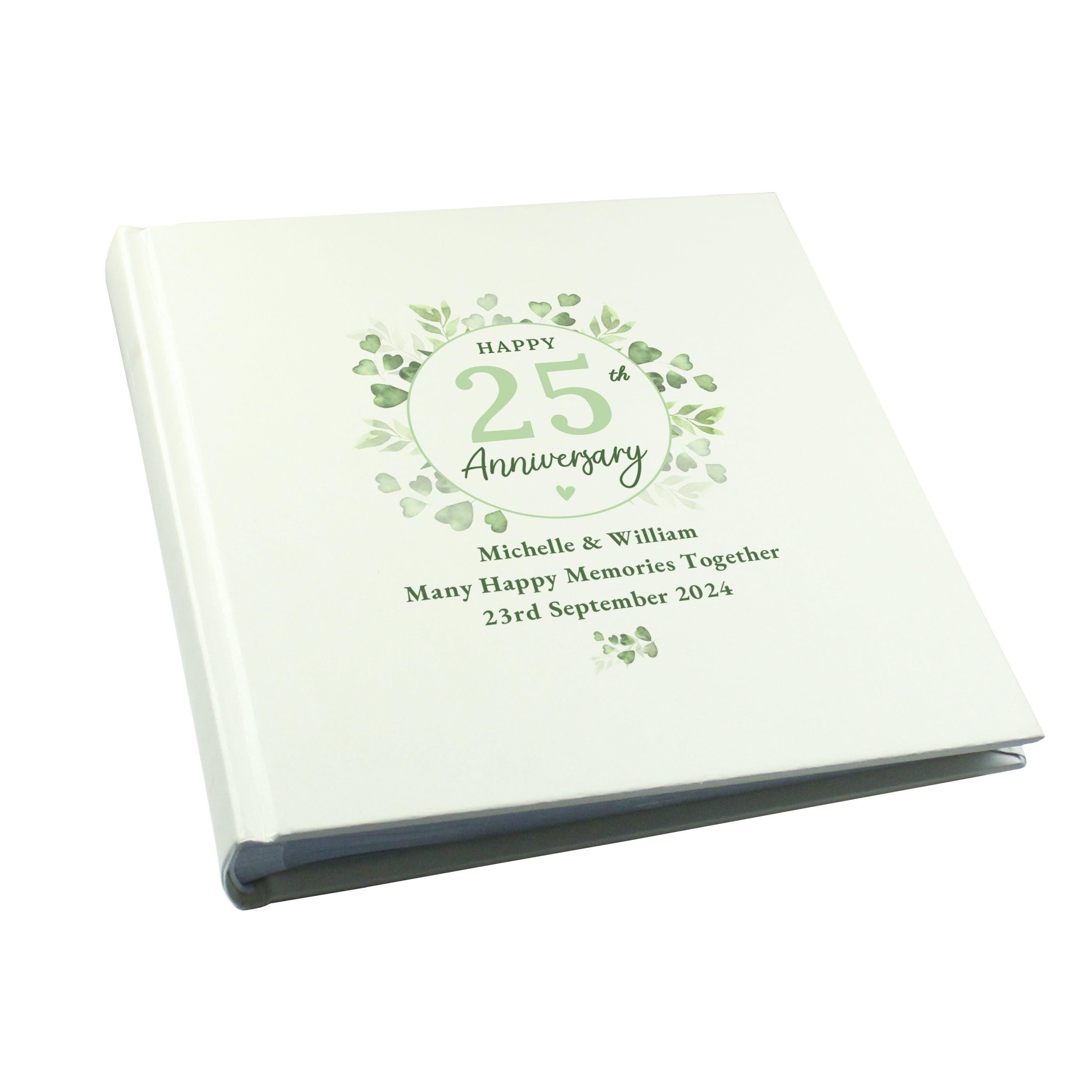 Personalised Botanical Anniversary Photo Album - Inspired Creative Gifts