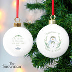 Personalised The Snowman Winter Garden Bauble | Inspired Creative Gifts