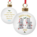 Personalised Me to You Christmas Couple's Bauble | Inspired Creative Gifts