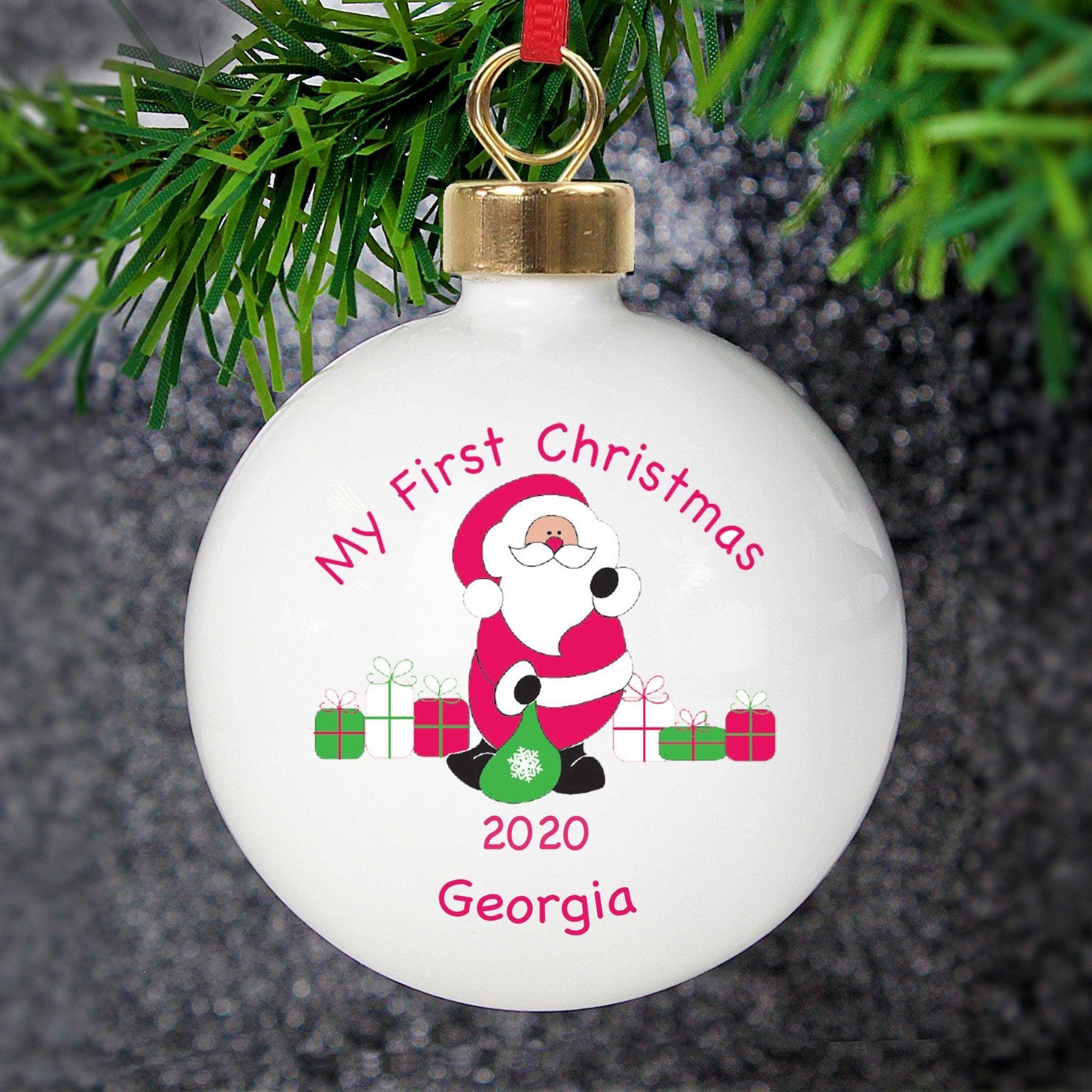 Personalised Santa with Presents Bauble | Inspired Creative Gifts | UK Supplier