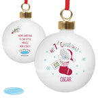 Personalised Tiny Tatty Teddy My 1st Christmas Stocking Bauble | Inspired Creative Gifts | UK Supplier
