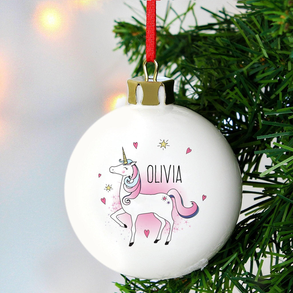 Personalised Unicorn Bauble | Inspired Creative Gifts