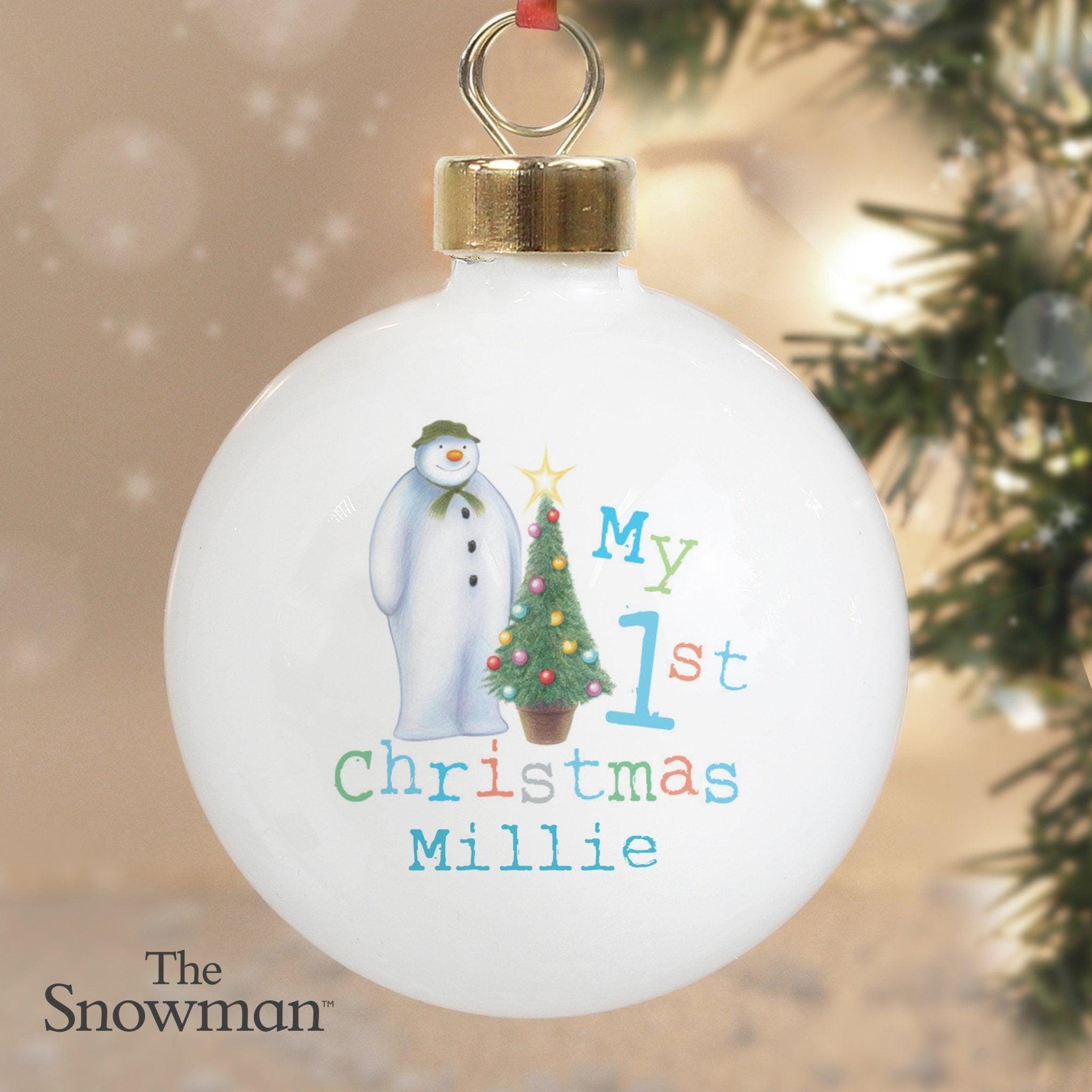 Personalised The Snowman My 1st Christmas Bauble | Inspired Creative Gifts