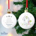 Personalised The Snowman and the Snowdog My 1st Christmas Bauble | Inspired Creative Gifts