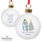 Personalised The Snowman and the Snowdog Friends Bauble | Inspired Creative Gifts | UK Supplier