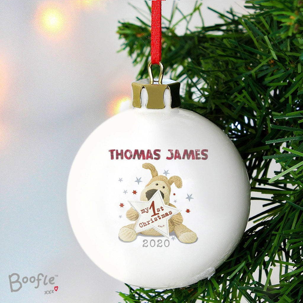 Personalised Boofle My 1st Christmas Bauble | Inspired Creative Gifts | UK Supplier