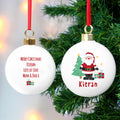 Personalised Santa Bauble - Bauble - Inspired Creative Gifts