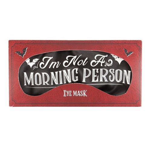 I'm Not a Morning Person Satin Sleep Mask | Inspired Creative Gifts | UK Supplier
