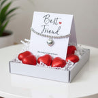 Best Friend Mini Gift Hamper with Silver Heart Bracelet