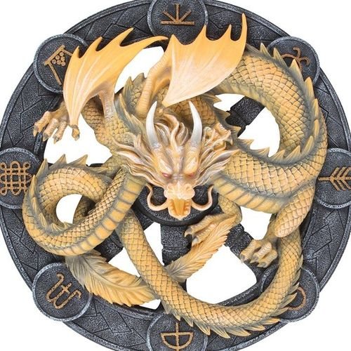 Imbolc Dragon Resin Wall Plaque by Anne Stokes | Inspired Creative Gifts | UK Supplier