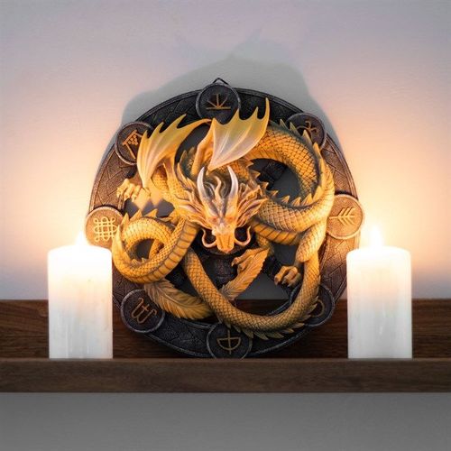 Imbolc Dragon Resin Wall Plaque by Anne Stokes | Inspired Creative Gifts | UK Supplier