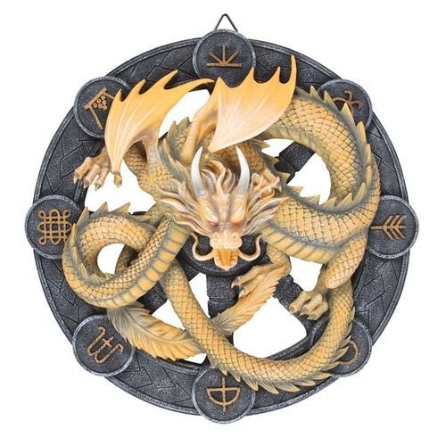 Imbolc Dragon Resin Wall Plaque by Anne Stokes | Inspired Creative Gifts | UK Supplier